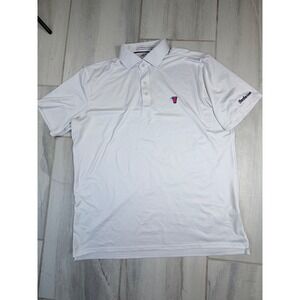 Holderness & Bourne Mens The Anderson White Golf Polo Shirt XL Chechessee Club